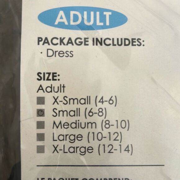 California Costumes Gothic Mini Dress Sz Small Wednesday - Picture 2 of 6